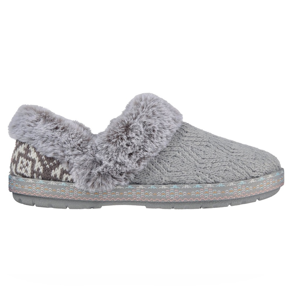 BOBS Too Cozy - Gray Deco Drifter Slippers